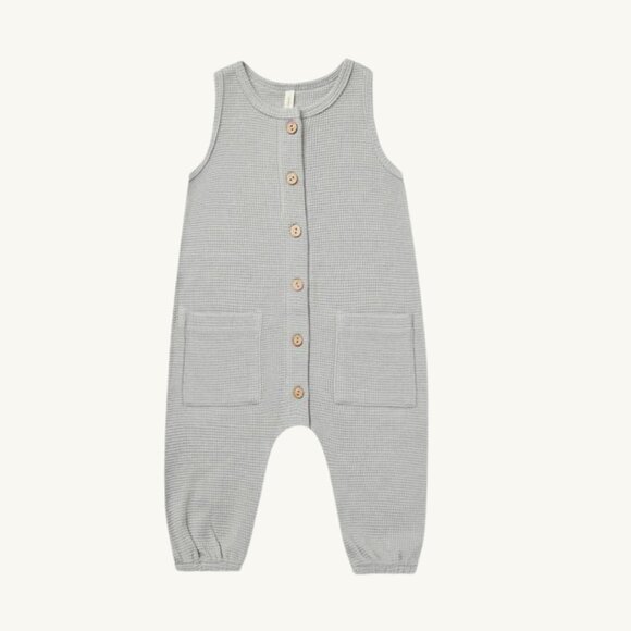 NWT - Quincy Mae sky waffled jumpsuit